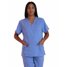 Banu John Unisex V-Neck Medical Scrub Top