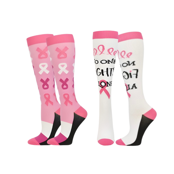 ThinkMedical Breast Cancer Awareness Compression Socks