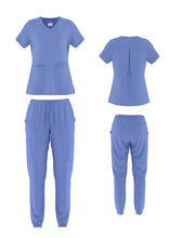 BHU Ladies Stretchable Straight Leg Medical Scrub Set